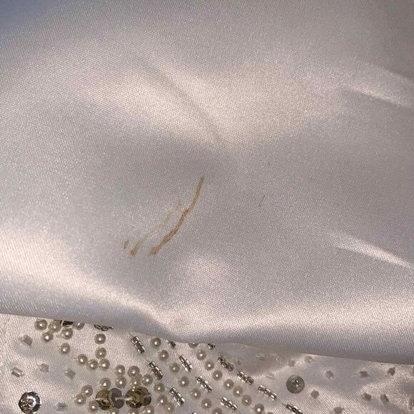 Tiffany Designs Beaded Bodice Trumpet Wedding Size 8 - Picture 8 of 8